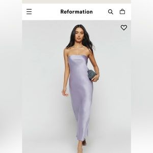 Purple silk dress